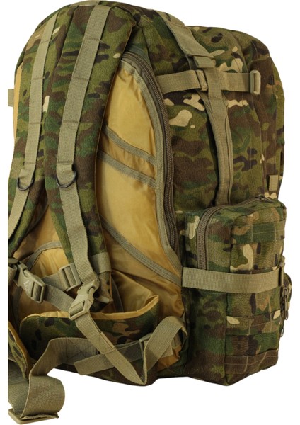 75 Litre Taktik Dağcı Kampçı Multicam Kamuflaj Sırt Çantası