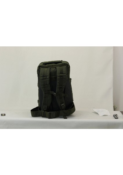 50 Litre Lazer Kesim Haki Cordura Kumaş Sırt Çantası