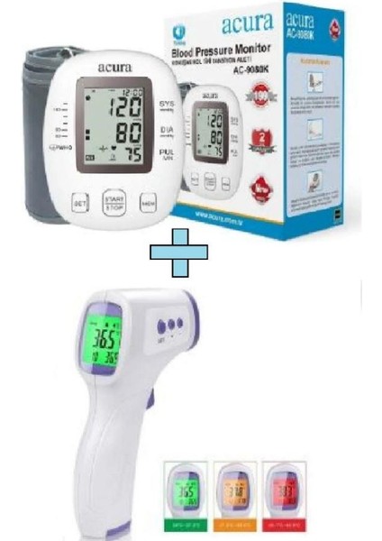Ac 9080K Türkçe Konusan Ölçüm Aleti+Acura Temassız Ateş Ölçer
