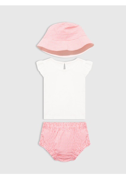 Bebek Pembe 3'lü Outfit Set