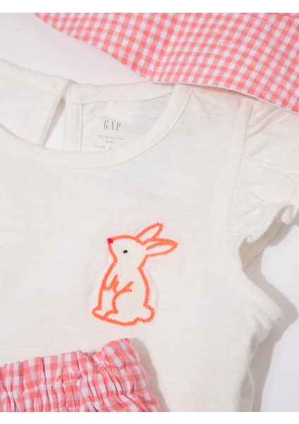 Bebek Pembe 3'lü Outfit Set