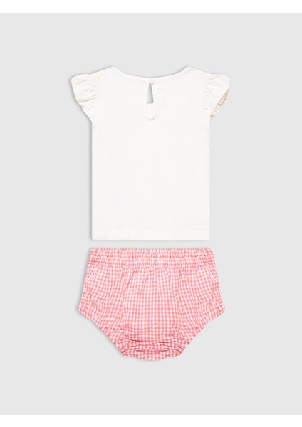 Bebek Pembe 3'lü Outfit Set