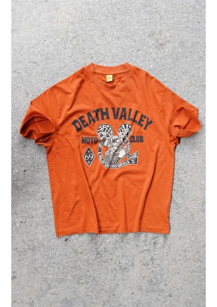 Death Valley Oversize Unisex Turuncu Tişört