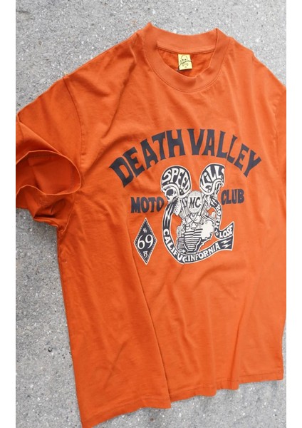 Death Valley Oversize Unisex Turuncu Tişört fiyatları