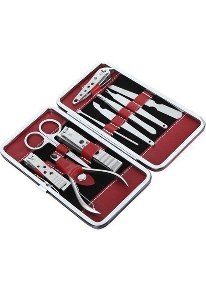Profesyonel Çelik Manikür Pedikür Seti 10 Parça ( )