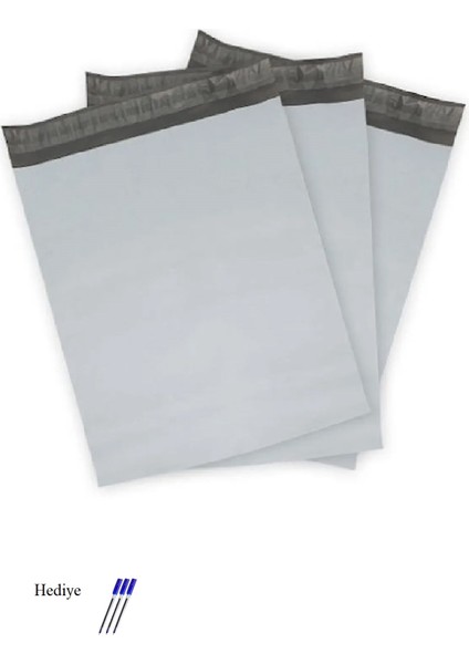 Cepsiz Orta Boy Kargo Poşeti 30X37+5 cm - 200 Adet (40+40=80 Mikron)