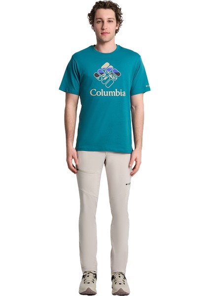 Heavenly Stacked Gem Erkek Mavi Outdoor T-Shirt Cs0413-364 modelleri