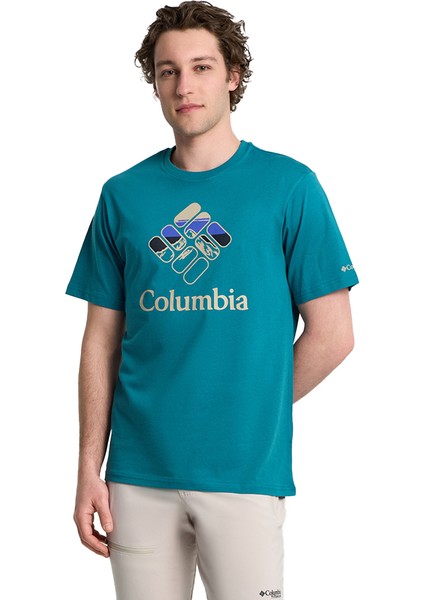 Heavenly Stacked Gem Erkek Mavi Outdoor T-Shirt Cs0413-364 fırsatları