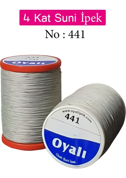 Oyalı 4 Kat Suni Ipek Iplik Iğne Oyası Boncuk Ipi Tığ Oyası NO:441