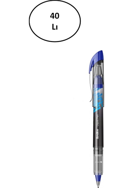 Scrikss Lp 68 Liquid Pen Mavi 40'lı modelleri