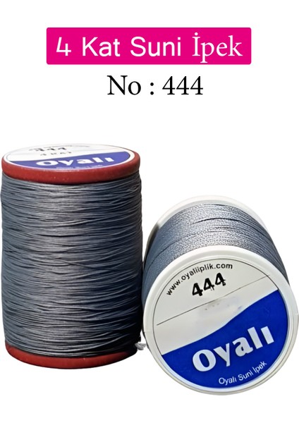 Oyalı 4 Kat Suni Ipek Iplik Iğne Oyası Boncuk Ipi Tığ Oyası NO:444