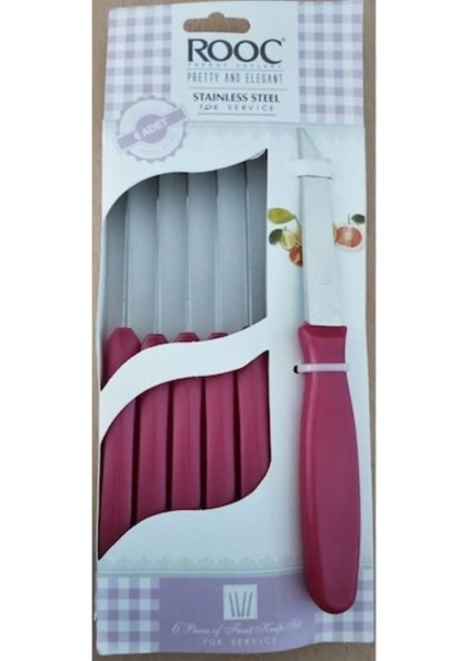 Prety 6'lı Meyve Bıçak Seti Royaleks-Myv-06