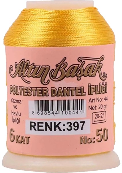 3 Adet Altınbaşak Oya ve Dantel Ipi 20 gr - Royaleks - No: 397