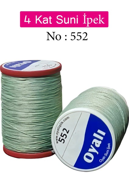 4 Kat Suni Ipek Iplik Iğne Oyası Boncuk Ipi Tığ Oyası NO:552