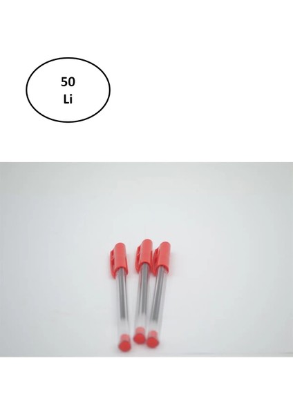 Pensan 2021 Tükenmez Kalem Kırmızı 1.0 mm 50'li