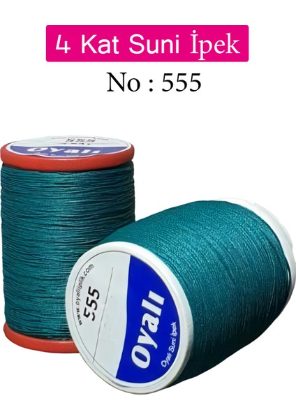 Oyalı 4 Kat Suni Ipek Iplik Iğne Oyası Boncuk Ipi Tığ Oyası NO:555