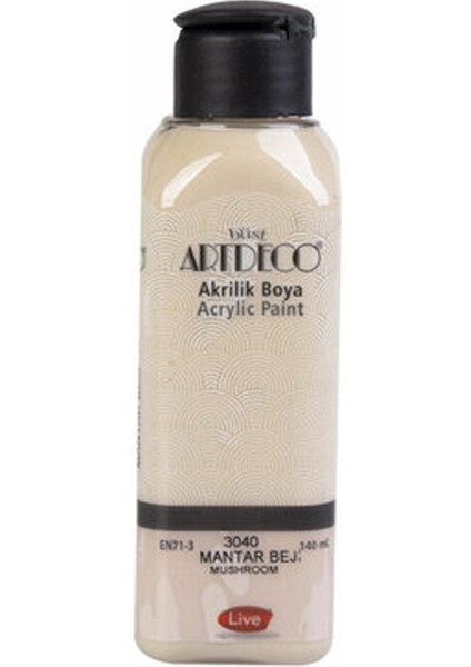 Artdeco Akrilik Boya 140ML Mantar Beji