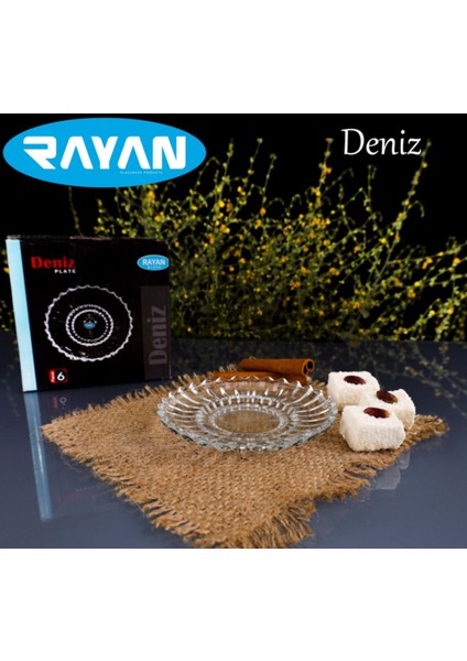 Rayan Deniz 6'lı Çay Tabağı