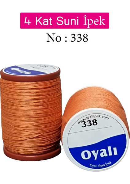 Oyalı 4 Kat Suni Ipek Iplik Iğne Oyası Boncuk Ipi Tığ Oyası NO:338