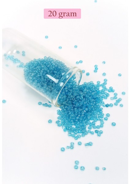 Dökme Cam Kum Boncuk (11/0) 2 mm - 4 Renk - Toplam 80 Gram - BNC405 fırsatları