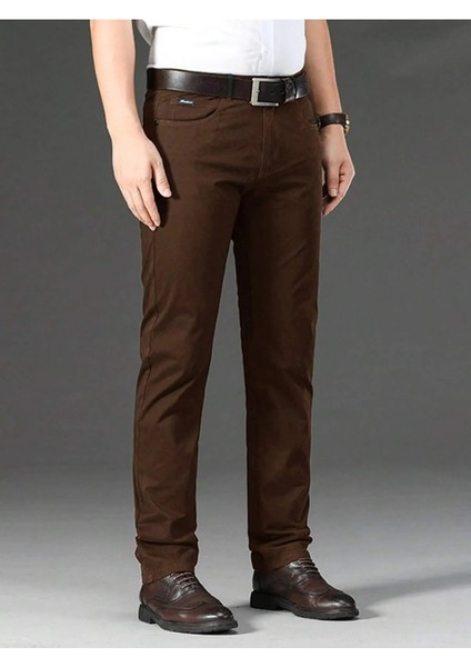 Erkek Regular Fit Rahat Kesim Non-Denim Kot Pantolon