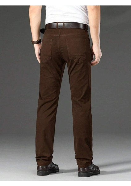 Erkek Regular Fit Rahat Kesim Non-Denim Kot Pantolon