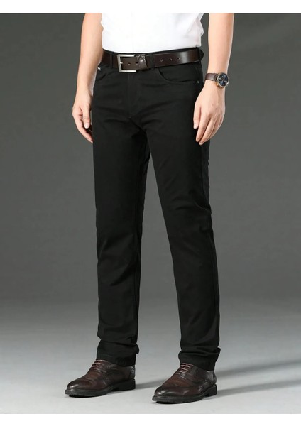 Erkek Regular Fit Rahat Kesim Non-Denim Kot Pantolon