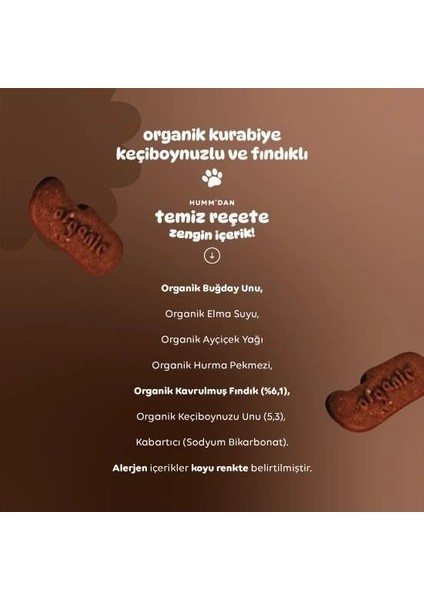 Nessiworld Humm Organik Keçiboynuzlu ve Fındıklı Vegan Kurabiye 55 gr fırsatları