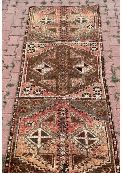 107X265CM Büyük Vintage El Dokuması Yolluk, 50 Yıllık Antika Halı, Dekoratif Harika Yolluk fiyatları