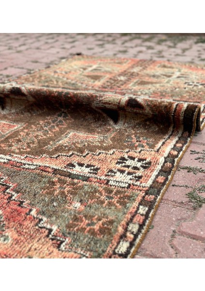 107X265CM Büyük Vintage El Dokuması Yolluk, 50 Yıllık Antika Halı, Dekoratif Harika Yolluk fırsatları