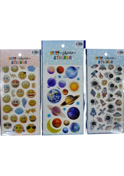 Stıcker Kabartmalı Boys 3 Lü Set