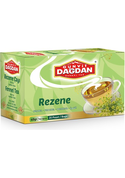 Rezene Çayı Bardak Poşet 20 Li