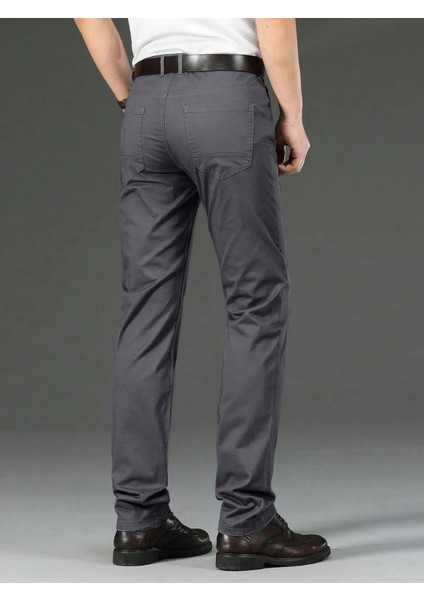 Erkek Regular Fit Rahat Kesim Non-Denim Kot Pantolon