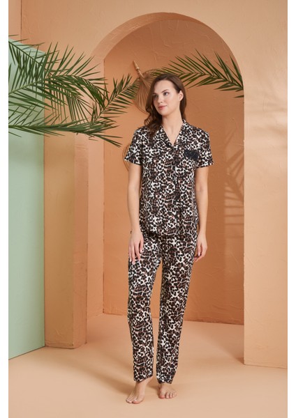 Kadın Bdüğme Oy Pijama Takımı 27063
