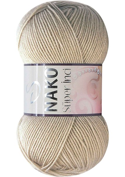 1 Adet Süper Inci El Örgü Ipi 100 gr Kese Kağıdı 1199