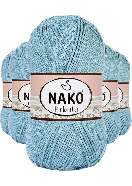 5 Adet Pırlanta Amigurumi El Örgü İpi Yünü Azur 10482