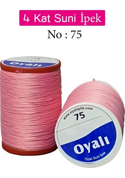 Oyalı 4 Kat Suni Ipek Iplik Iğne Oyası Boncuk Ipi Tığ Oyası No:75