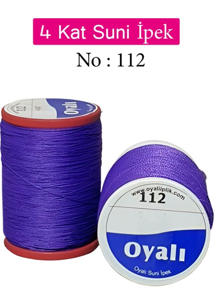 Oyalı 4 Kat Suni Ipek Iplik Iğne Oyası Boncuk Ipi Tığ Oyası NO:112