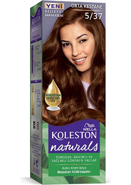 Naturals Saç Boyası Orta Kestane 5/37