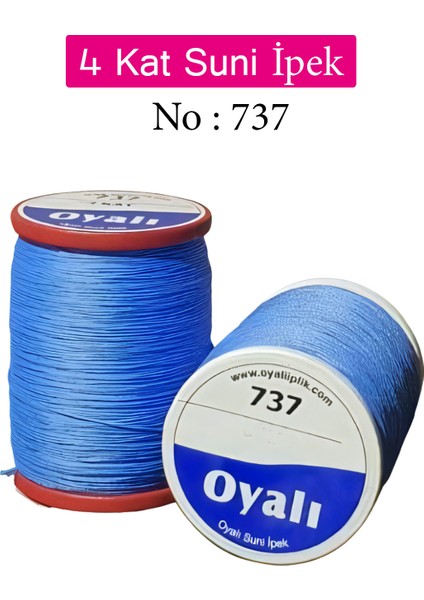 Oyalı 4 Kat Suni Ipek Iplik Iğne Oyası Boncuk Ipi Tığ Oyası NO:737