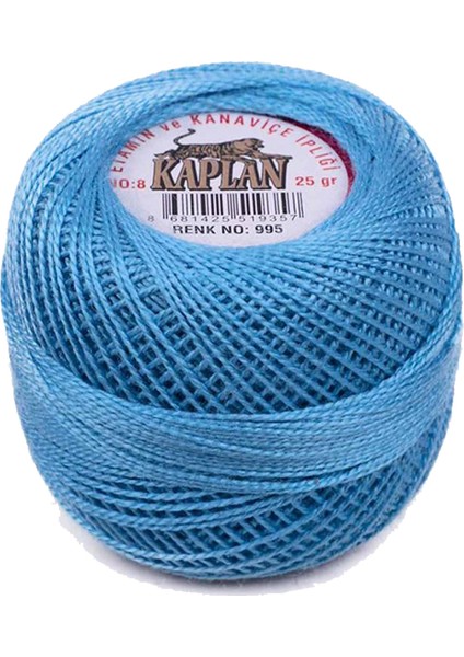 3 Adet Kaplan Etamin ve Kanaviçe Ipi 8 No Kod/renk: 101 - 302 - 995 - Ryl