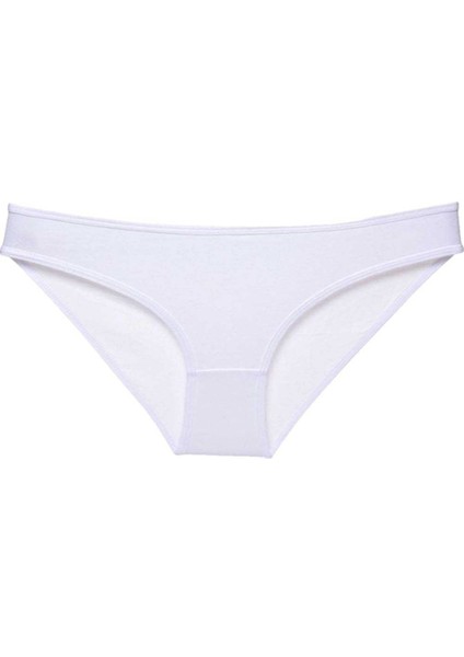 Beyaz Kadın Günlük Pamuklu Likralı Özel Poşet Içinde Taşınabilir Acil Durum Slip Külot