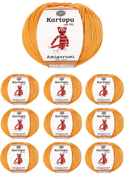 10 Adet Amigurumi El Örgü Ipi 50GR 355