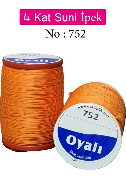 4 Kat Suni İpek İplik Iğne Oyası Boncuk İpi Tığ Oyası NO:752