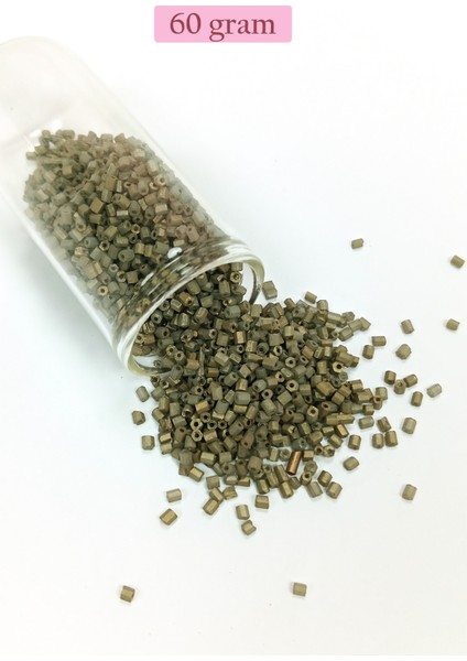 Kesme Cam Boncuk 2mm - 60 Gram - Mat Asker Yeşili - BNC365