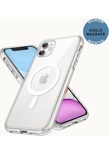 Apple iPhone 11 Şeffaf Magsafe Kılıf Mtl Aksesuar