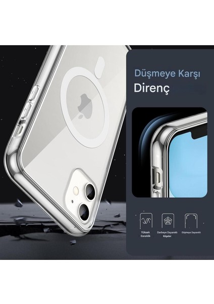 Apple iPhone 11 Şeffaf Magsafe Kılıf Mtl Aksesuar