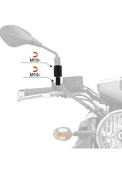 Ayna Uzatma Aparatı -10 -10 Siyah