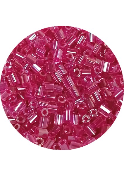 Kesme Cam Boncuk 2mm - 20 Gram - Şeffaf Pembe -BNC334