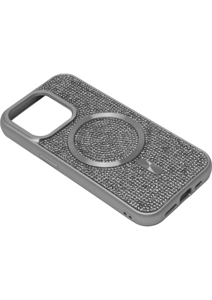Apple iPhone 11 Taşlı Magsafe Kılıf Mtl Aksesuar